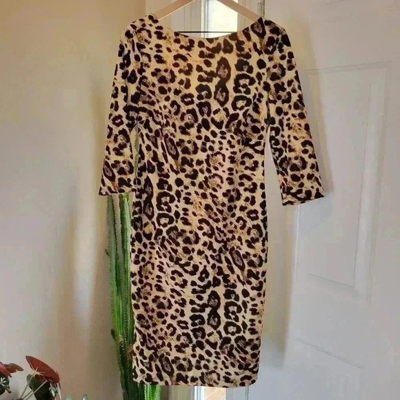 Premier Amour Dresses & Skirts - NWT Premier Amour Lepard/Cheetah Print Bodycon Dress, Size 10